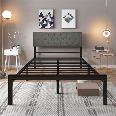 metal and fabric bed frame|affordable metal bed frames.